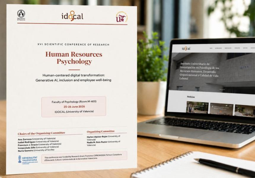 Poster or corporate image of the XVI Scientific Conference of Research in Human Resources Psychology.